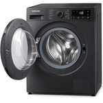 Load image into Gallery viewer, Samsung WW90CGC04DAB 9kg Front Load Washing Machine – 1400 RPM, Ecobubble, Hygiene Steam, SmartThings, Digital Inverter, Black - Teq Souq