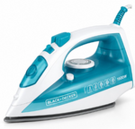 Load image into Gallery viewer, BLACK+DECKER X1575-B5 1600W Steam Iron – Ceramic Soleplate, 250ml Water Tank, 54g Steam Boost, Vertical Steam, White/Blue - Teq Souq