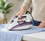 Load image into Gallery viewer, BLACK+DECKER X1750-B5 1750W Steam Iron – Non-Stick Soleplate, 220ml Water Tank, Steam Boost, Vertical Steam, White/Purple - Teq Souq