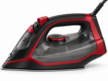 BLACK+DECKER X2050-B5 2200W Steam Iron – Ceramic Soleplate, 380ml Water Tank, 90g Steam Boost, Anti-Drip, Grey/Red - Teq Souq