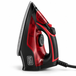 Load image into Gallery viewer, BLACK+DECKER X2200-B5 2200W Steam Iron – Non-Stick Soleplate, 220ml Water Tank, Vertical Steam, Self-Clean, Black/Red - Teq Souq
