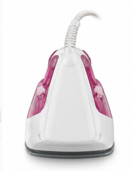 BLACK+DECKER X2400-B5 2400W Steam Iron – Ceramic Soleplate, 380ml Water Tank, Auto Shut-Off, Anti-Drip, White/Pink - Teq Souq