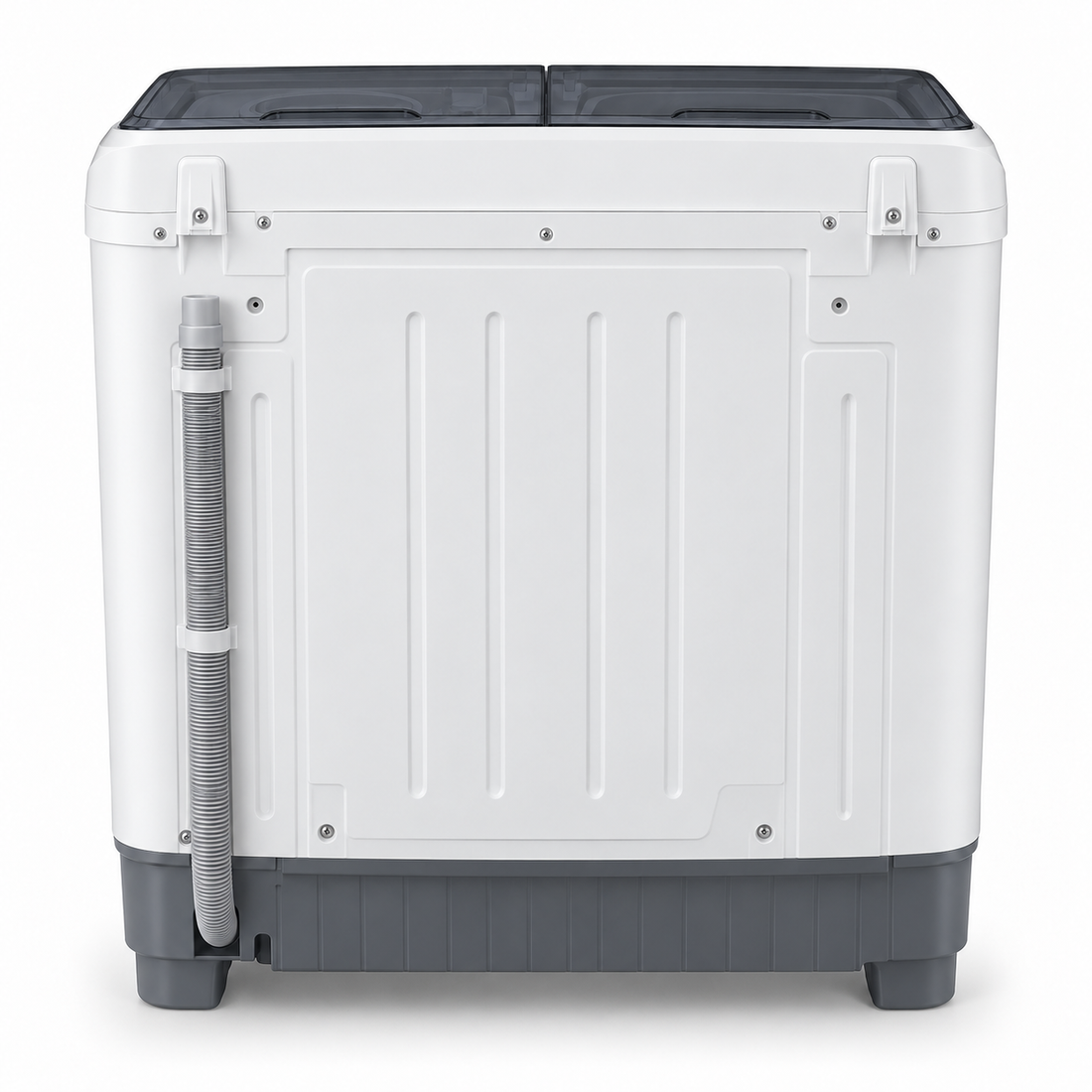 Hisense XPB100-SXA14 10kg Semi-Automatic Twin Tub Washing Machine – Top Load, Spin Dryer, Lint Filter, White/Grey - Teq Souq