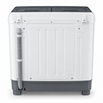 Load image into Gallery viewer, Hisense XPB100-SXA14 10kg Semi-Automatic Twin Tub Washing Machine – Top Load, Spin Dryer, Lint Filter, White/Grey - Teq Souq
