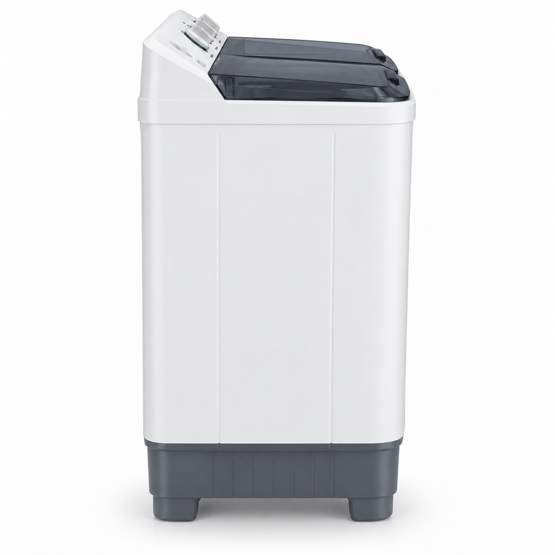 Hisense XPB100-SXA14 10kg Semi-Automatic Twin Tub Washing Machine – Top Load, Spin Dryer, Lint Filter, White/Grey - Teq Souq