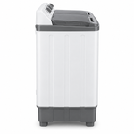 Load image into Gallery viewer, Hisense XPB140-SXC14 14kg Semi-Automatic Twin Tub Washing Machine – 7.5kg Spin Capacity, Top Load, Lint Filter, White/Grey - Teq Souq