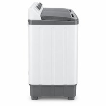 Hisense XPB140-SXC14 14kg Semi-Automatic Twin Tub Washing Machine – 7.5kg Spin Capacity, Top Load, Lint Filter, White/Grey - Teq Souq