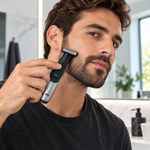 Load image into Gallery viewer, Braun Series X XT5200 All-in-One Face &amp; Body Trimmer – 4D Flex Blade, 6 Combs, Waterproof, 45-Min Cordless Runtime, Black/Silver - Teq Souq