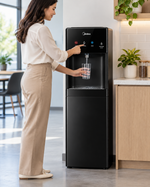 Load image into Gallery viewer, Midea YL1844S-IR Bottom Loading Water Dispenser – Hot, Cold &amp; Ambient Water, Touchless Cold Dispensing, Child Safety Lock, Black - Teq Souq