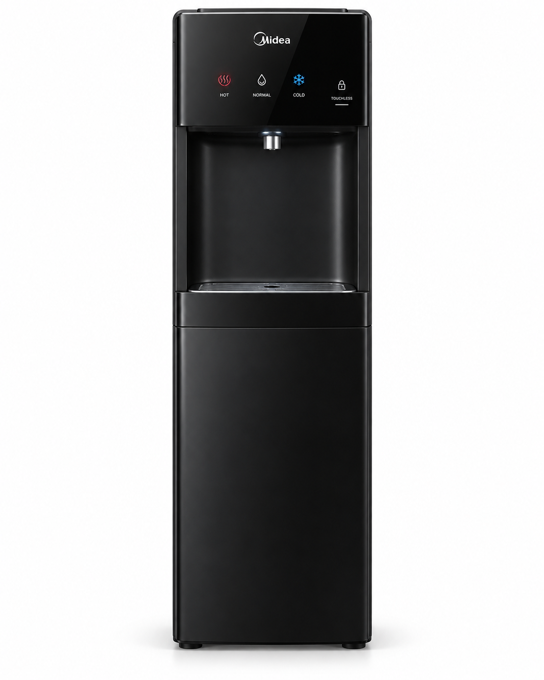 Midea YL1844S-IR Bottom Loading Water Dispenser – Hot, Cold & Ambient Water, Touchless Cold Dispensing, Child Safety Lock, Black - Teq Souq