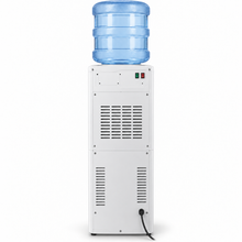 Midea YL1917SAE Top Loading Water Dispenser – Hot, Cold & Ambient Water, 3 Taps, Stainless Steel Tank, Child Safety Lock, White - Teq Souq