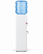 Load image into Gallery viewer, Midea YL1917S Top Loading Water Dispenser – Hot, Cold &amp; Ambient Water, 3 Taps, Stainless Steel Tank, Child Safety Lock, White - Teq Souq