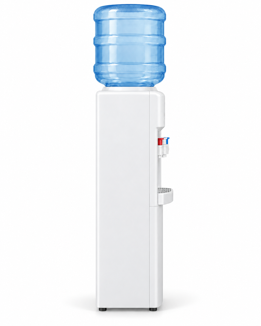 Midea YL1917S Top Loading Water Dispenser – Hot, Cold & Ambient Water, 3 Taps, Stainless Steel Tank, Child Safety Lock, White - Teq Souq