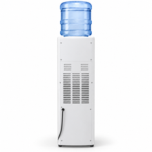 Midea Top Loading Hot & Cold Water Dispenser – Compressor Cooling, Child Safety Lock, 35L Storage Cabinet, White (YL2436-WBG) - Teq Souq