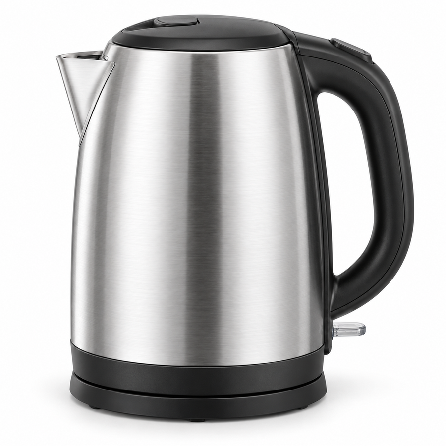 Kenwood ZJM10.000SS 1.7L Stainless Steel Electric Kettle – 2200W, Automatic Shut-Off, Removable Mesh Filter, 360° Cordless Base, Silver - Teq Souq