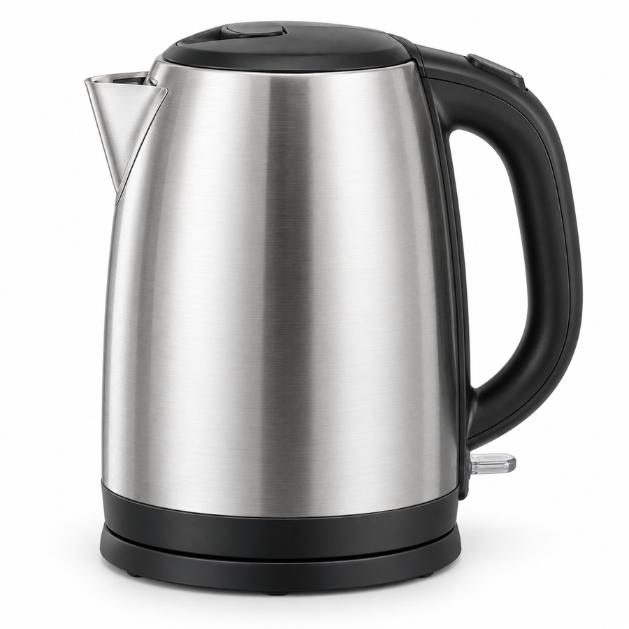 Kenwood ZJM10.000SS 1.7L Stainless Steel Electric Kettle – 2200W, Automatic Shut-Off, Removable Mesh Filter, 360° Cordless Base, Silver - Teq Souq