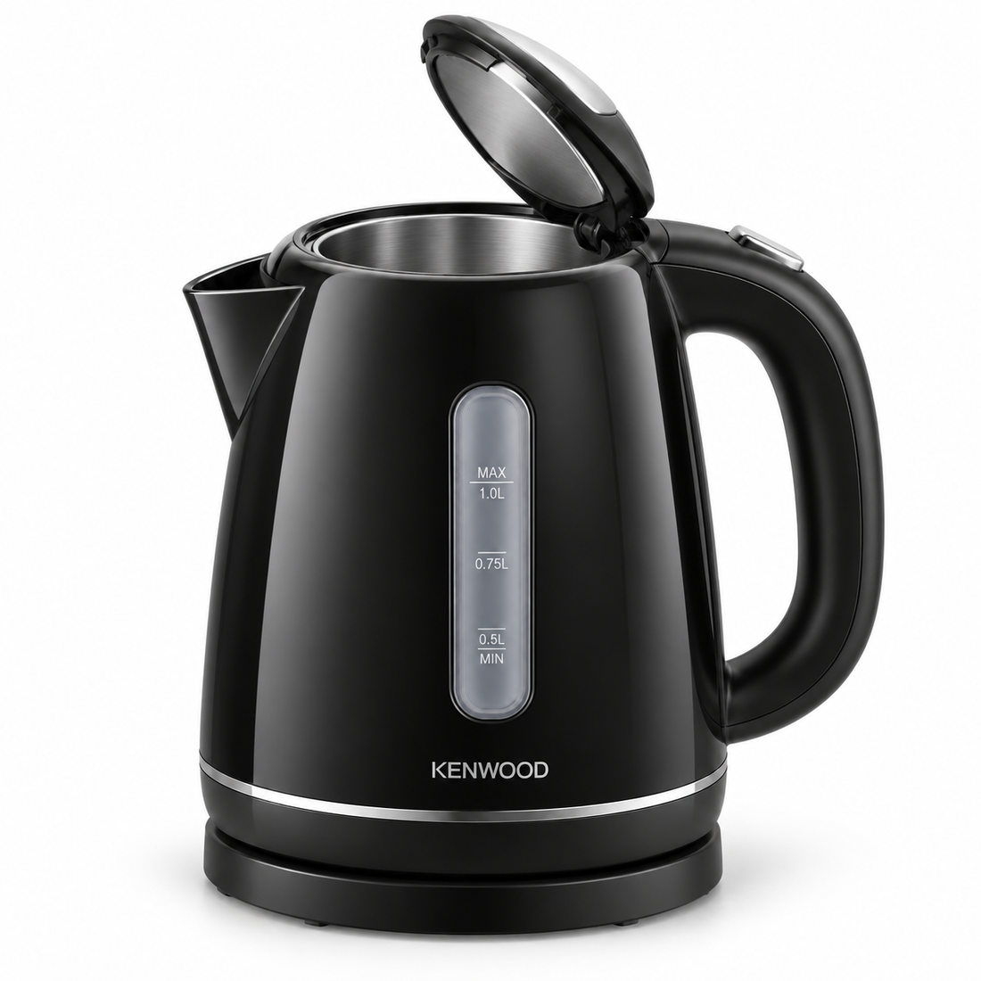 Kenwood ZJP01.A0BK 1.7L Electric Kettle – 2200W, Auto Shut-Off, Boil-Dry Protection, 360° Cordless Base, Black - Teq Souq