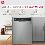 Load image into Gallery viewer, Hoover Freestanding Dishwasher HDW-V512-S
